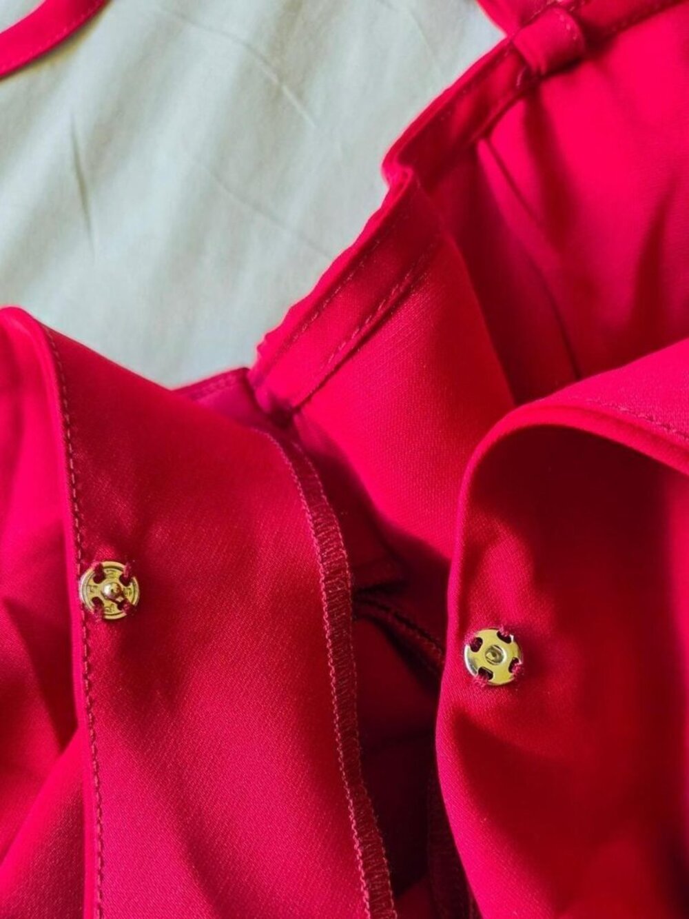 CUPSHE Red Mini Dress Wrap Style V-Neck - Picture 4 of 7